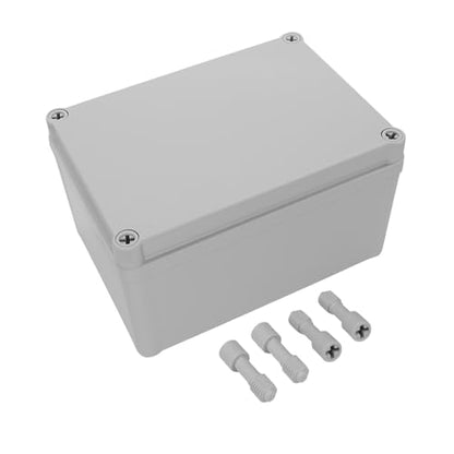 LeMotech Junction Box IP67 Waterproof Dustproof ABS Plastic Project Box for Electrical Outdoor Enclosure Gray 6.9 x 4.9 x 3.9 inch (175 x 125 x 100 mm) - size: 6.9" x 4.9" x 3.9" (1pc)