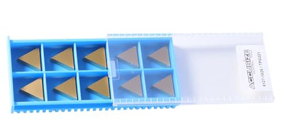 Accusize Industrial Tools Tpg321 Carbide Inserts Tin Coated 10 Pcs, 2127-1026x10 - size: TPG321
