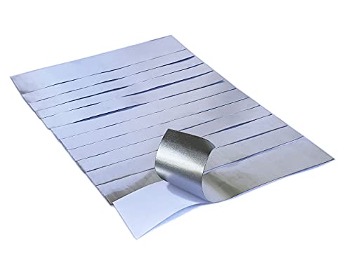 Auto Body Repair Tape, Heavy Duty Aluminum Tape, 6.3 Mil, 2" x 10”, 12 Pack