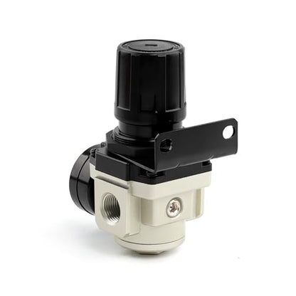 SNS AR4000-N04 Female Thread 1/2 NPT Air Pressure Regulator 0-150 PSI Adjustable,Bracket,Gauge - color: AR, size: 4000-N04