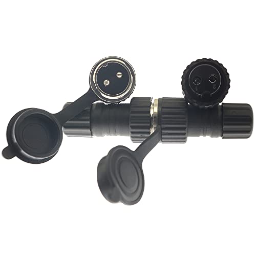 SP13 Aviation Connector BLLNDX 1 Set SD13 2 Pin Male Female Cable Plug Receptacle Circular Waterproof IP68 M13 Female Plug + Circular Male Socket with Cap