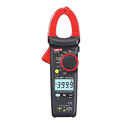 UNI-T Clamp Meter UT213C AC DC Amp Meter Clamp Multimeter Tester 400A TRMS Auto Ranging 4000 Counts HVAC Voltmeter Frequency Ohmmeter Capacitor Tester Temperature Continuity Tester Diode - size: UT213C