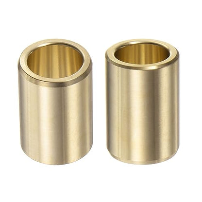 HARFINGTON 2pcs Sleeve Bearings 1/2" Bore 11/16" OD 1" Length Wrapped Oilless Bushing Brass Alloy for Transmission Conveyor System - size: 1/2" x 11/16" x 1"