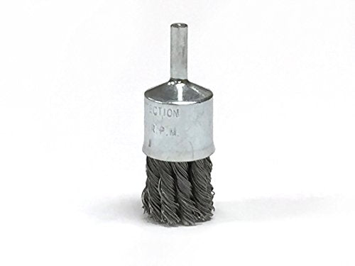 Benchmark Abrasives 1" Knot Wire Brush for Drill & Die Grinder, 1/4" Shank