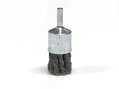 Benchmark Abrasives 1" Knot Wire Brush for Drill & Die Grinder, 1/4" Shank