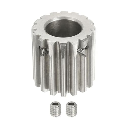 uxcell 1 Mod 16T Spur Gear 10mm Bore, 304 Stainless Steel Pinion Gear - size: 1 Mod 16T, 10mm