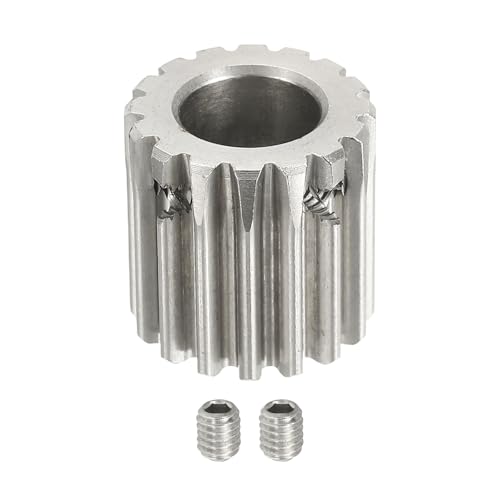 uxcell 1 Mod 16T Spur Gear 10mm Bore, 304 Stainless Steel Pinion Gear - size: 1 Mod 16T, 10mm