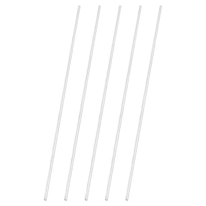 uxcell 5pcs 304 Stainless Steel Round Rods, 1/8" Dia x 10" Length Stainless Steel Metal Solid Shaft Rod Bar for Industry Use Metal Working Hobbies DIY Craft, Silver - size: 1/8" Dia x 10" Length