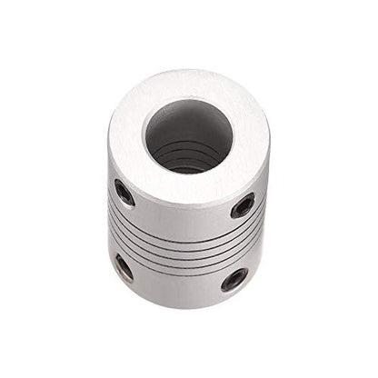 uxcell 7mm to 10mm Aluminum Alloy Shaft Coupling Flexible Coupler Motor Connector Joint L25xD19 Silver