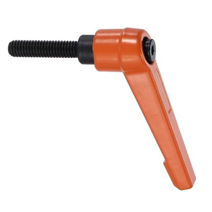 uxcell Clamping Lever Handles for Lathe, M6x25mm Male Thread Orange - size: M6x25mm