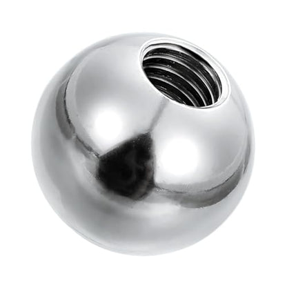 PATIKIL M8 x 20mm Ball Nuts Knob, 304 Stainless Steel Round Solid Silver Light Fixture Decorative Screw Cap Cover Machinery Hardware - size: M8x20mm