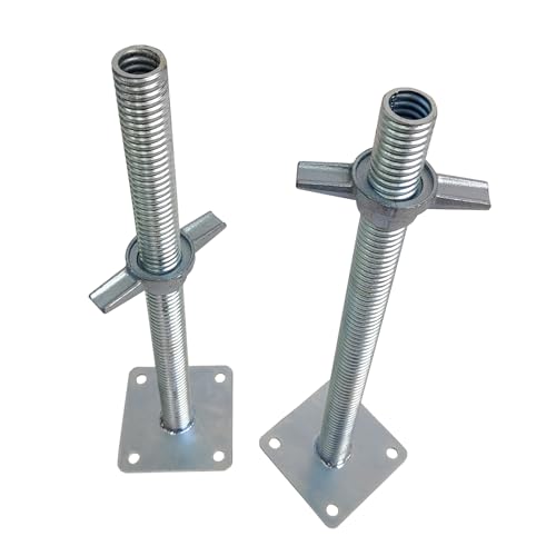 4 Pack Adjustable Leveling Jack Feet Screw Hollow Leg for Baker Scaffolding - size: hollow 18"