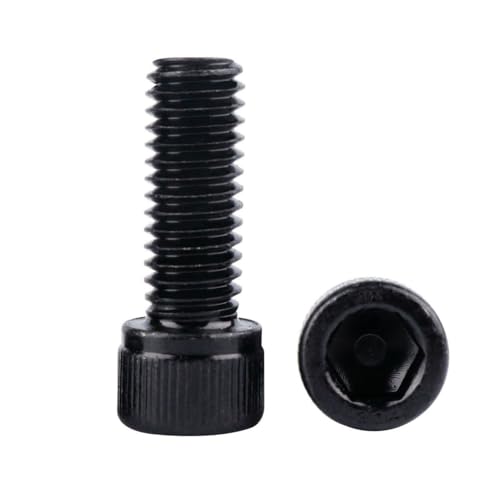 #8-32 x 1/2" Socket Head Cap Screws Allen Hex Bolts, 304 Stainless Steel 18-8, UNC Fully Machine Thread, 40Pcs Black - color: Black, size: #8-32 x 1/2" (40PCS)
