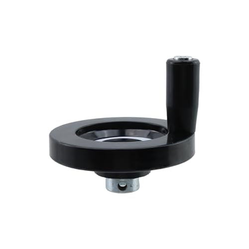 2 Pcs Black 3.15"/ 80mm Wooden back corrugated Hand Wheel - style: 2 Pcs 80mm Dia.× 8mm Hole Dia.(with Allen Wrench)