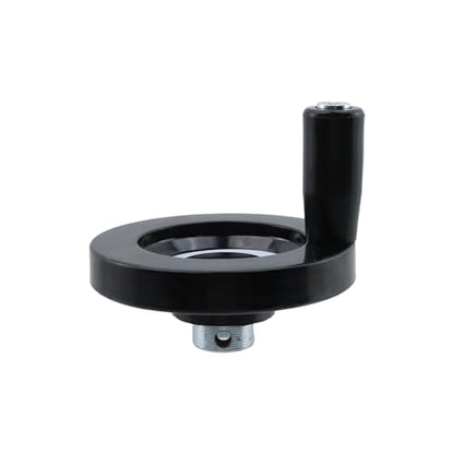 2 Pcs Black 3.15"/ 80mm Wooden back corrugated Hand Wheel - style: 2 Pcs 80mm Dia.× 8mm Hole Dia.(with Allen Wrench)