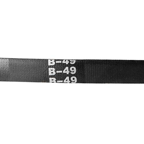 uxcell B49 V-Belts 49" Pitch Length, B-Section Rubber Drive Belt 2pcs - size: 49"