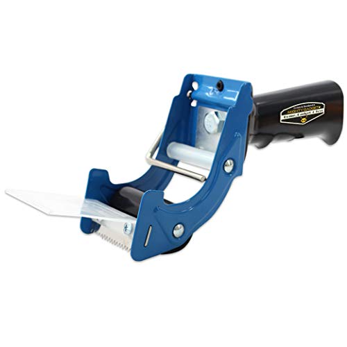 Mighty Gadget Brand Light Weight Fast Reload 2 Inch Packing Tape Gun Dispenser Packing Packaging Sealing Cutter (Blue/Black)