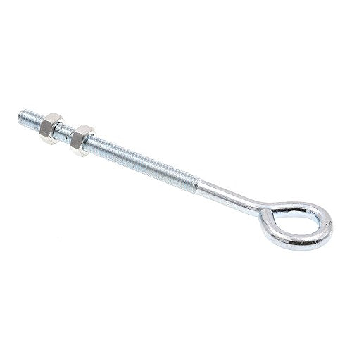 Prime-Line 9066459 Eye Bolts With Nuts, 1/4 in.-20 X 5 in., Zinc Plated Steel (10 Pack)