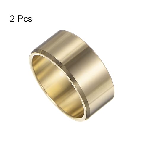 HARFINGTON 2pcs Sleeve Bearings 1-3/4" Bore 2" OD 7/8" Length Wrapped Oilless Bushings Brass Alloy for Transmission Conveyor Systems - size: 1-3/4" x 2" x 7/8"