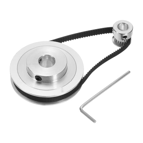 uxcell GT-2 Synchronous Wheel 20&80 Teeth 8&12mm Bore Aluminum Alloy for 3D