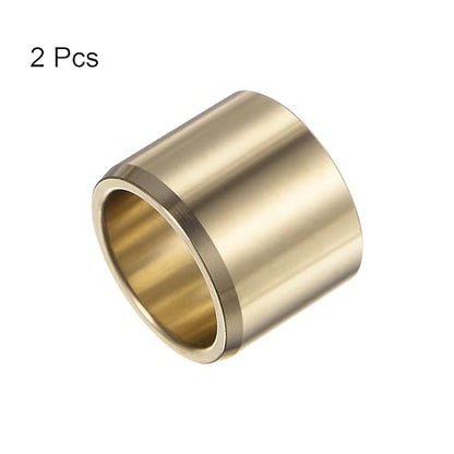 HARFINGTON 2pcs Sleeve Bearings 1" Bore 1-1/4" OD 1" Length Wrapped Oilless Bushings Brass Alloy for Transmission Conveyor Systems - size: 1" x 1-1/4" x 1"