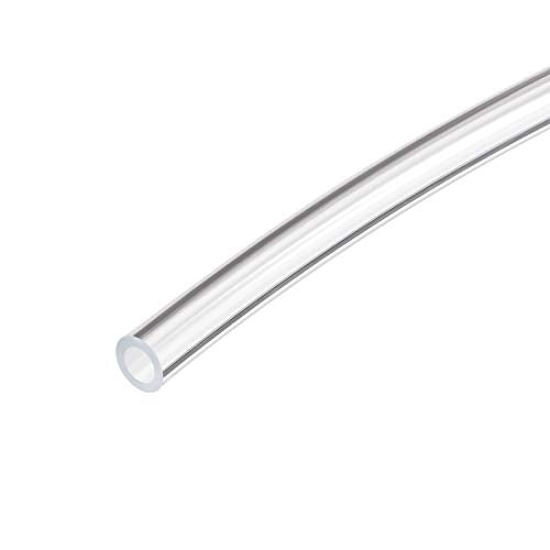 Pneumatic Air Tubing, 6mm(0.24") OD x 4mm(0.16") ID 2m(6.56ft) PU Polyurethane Air Compressor Tubing Hose Pipe Transparent