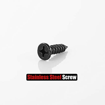 JQK #6 x 3/4" Black Screw, Flat Head Phillips Wood Screw 18-8 S/S Electroplating Black Stainless Steel, #6 x 3/4-Inch, 100-Piece, SB3520-P100 - color: Black, size: #6 x 3/4 IN(100 Pcs)