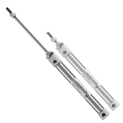 Heschen Stainless Steel Slim Air Pneumatic Cylinder, CDJ2B 10-60, M5 Port, 10mm Bore, 60mm Stroke, Double Acting Single Rod - size: 60mm Stroke