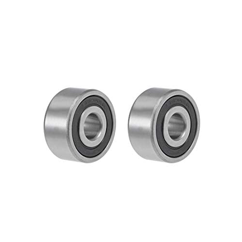uxcell 62200-2RS Deep Groove Ball Bearings 10mm x 30mm x 14mm Double Sealed Chrome Steel Z2 ABEC1 2pcs - size: 10x30x14mm