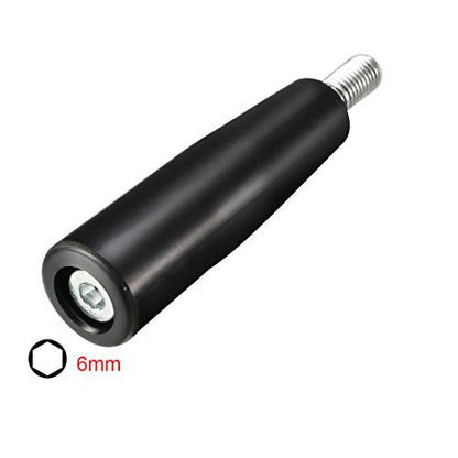 uxcell Revolving Handwheel Machine Handle M12 (1.75mm Pitch) Male Threaded Stem for Milling Machinery - size: M12 x 100mm