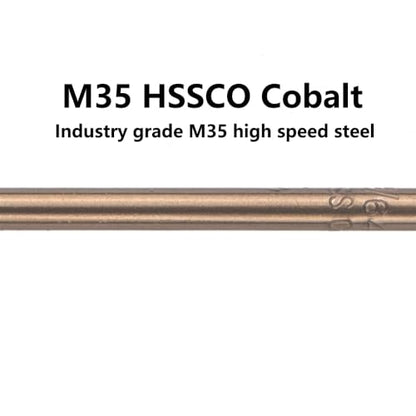 9/64 in. x 6 in. Cobalt Aircraft Extension Drill Bits Set(5PCS), M35 High Speed Steel Drill Bit Extra Long Deep Hole Drilling for Stainless Steel, Plastic and Wood - size: 9/64"x6"(5PCS)