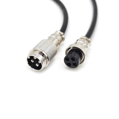 3.28 ft GX20 4 Pin Male to Female Cable, GX20 4Pins Female to Male Head Aviation Cordset Electrical Connector Panel Mount Circular Metal Adapter Cordset for Ships 7A 200V 17AWG (1meter) - size: GX20 4Pin