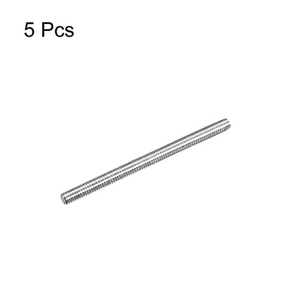 MECCANIXITY Fully Threaded Rod M4 x 55mm 0.7mm Thread Pitch 304 Stainless Steel Right Hand Threaded Rods Bar Studs 5 Pack - size: M4 x 55mm