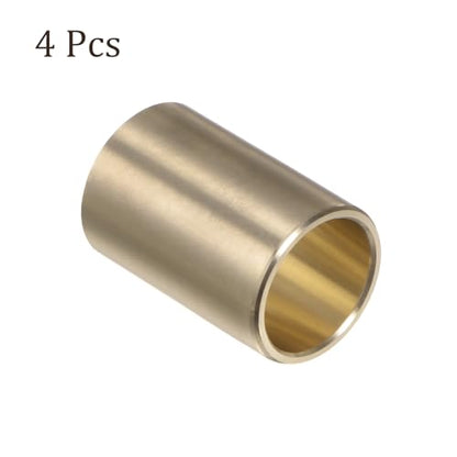 4pcs Cast Brass Oilless Sleeve Bearings - [5/8 Inch x 3/4 Inch OD x 1-1/8 Inch Length] Plain Wrapped Oilless Bushings - size: 5/8" x 3/4" x 1-1/8"