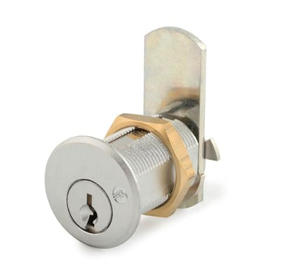 Olympus Lock DCN4 Rekeyable Cam Locks | 1-3/4" Cylinder 101 Key Lock, Keyed Alike | US26D Chrome Cabinet Locks | Grade 1 Cam Lock | Reversible Cam Lock for Doors & Drawer Lock