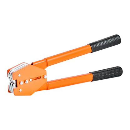 VEVOR Banding Strapping Kit, Heavy Duty Banding Sealer Tool with 1000 ft Length PET Band, 300 Metal Seals, Plastic Manual Pallet Packaging Strapping Kit for Warehouse/Shipping/Moving/Home, Orange - size: 5/8 in x 1000 ft