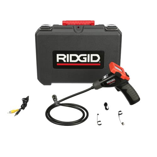 RIDGID 40043 Micro CA-25 Hand-Held Inspection Camera with 4' Cable, Borescope, Red