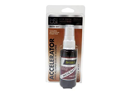 Bob Smith Industries Combo Pack with 1 OZ Thin Viscosity Insta-Cure TM Cyanoacrylate CA Super Glue and 2 OZ Accelerator Insta-Set TM