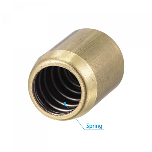 uxcell Brass Push Button Grease Oil Cup 8x10mm Ball Oiler for Lubrication System 10Pcs - size: 8x10mm