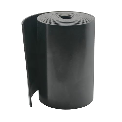DEVNOL Neoprene Rubber Strip 1/8 (.125)" Thick X 6" Wide X 10'Long Grade 65A for Gasket, Surface Protection, Sealing - size: 1/8" x 6" x 10'