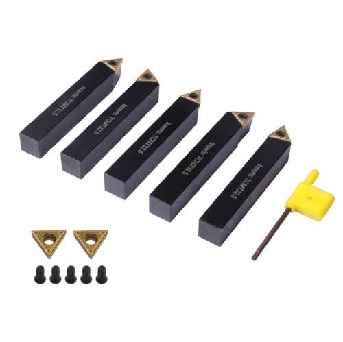 5/8" Carbide Turning Tool Set TCMT Inserts 5Pcs Metal Lathe - size: 5/8 in