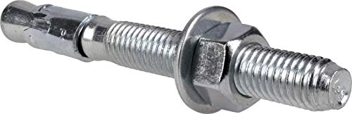 Hillman Zinc Steel Stud Wedge Anchors for Concrete, 1/2 x 4-1/2 in, 25 Pk