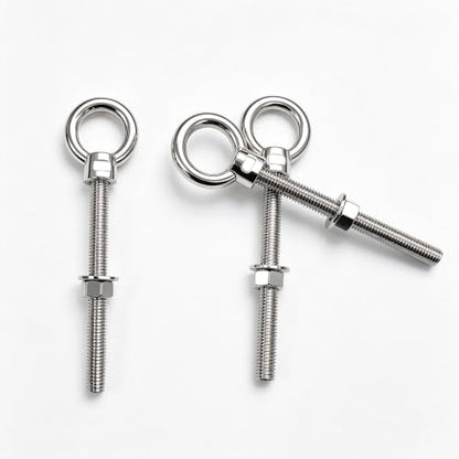 1/2" x 6" Eye Bolts with Washers＆Nuts (5 Pack) - size: 1/2" x 6"