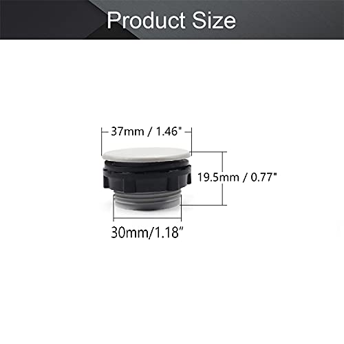 Fielect 12Pcs 30mm Push Button Switch Hole Panel Plug - size: 1.18" / 30mm, style: 12Pcs