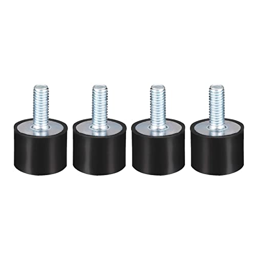 Flylin 4Pack M6 Rubber Mounts Shock Absorber Anti-Vibration Isolator Mounts