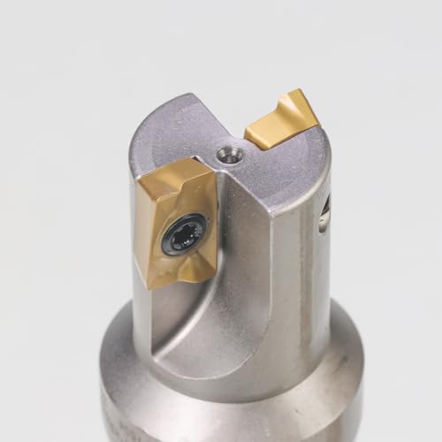 R8 Indexable 1" End Mill, Carbide Insert 90° Milling Cutter - size: 1 in