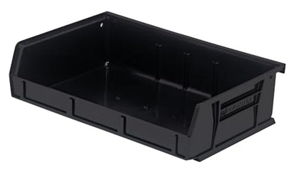Quantum Storage QUS236 Ultra Stack and Hang Bins - 7-3/8" x 11" x 3" - 8 Pack - color: Black