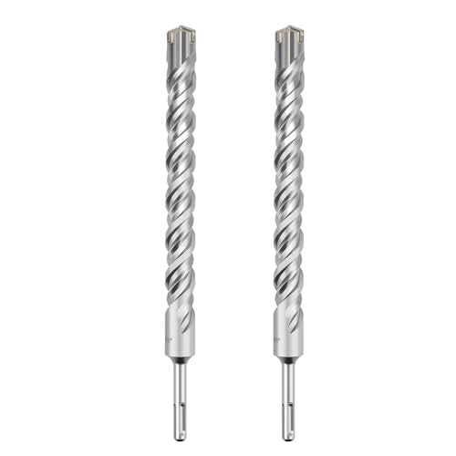 2 Pcs 25/32"x14.2"(20x360mm) SDS Plus Rotary Hammer Bit for Concrete - style: 25/32 in x 14.2 in (20 x 360mm)