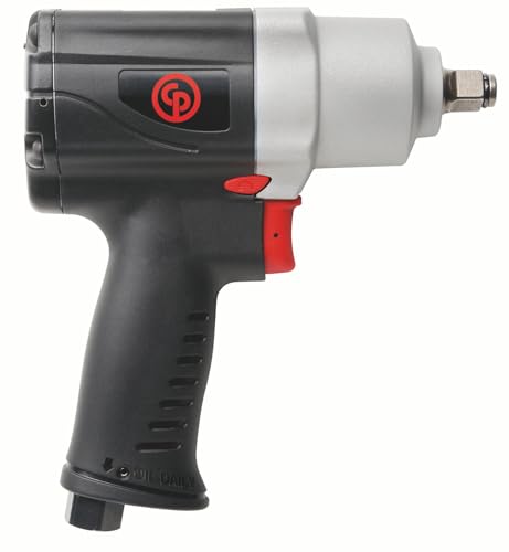 Chicago Pneumatic CP7739 Air Impact Wrench (1/2 Inch), Air Impact Gun Industrial Repair & Assembly Tool, Pistol Handle, Twin Hammer, Max Torque Output 450 ft. lbf/610 Nm, 9900 RPM