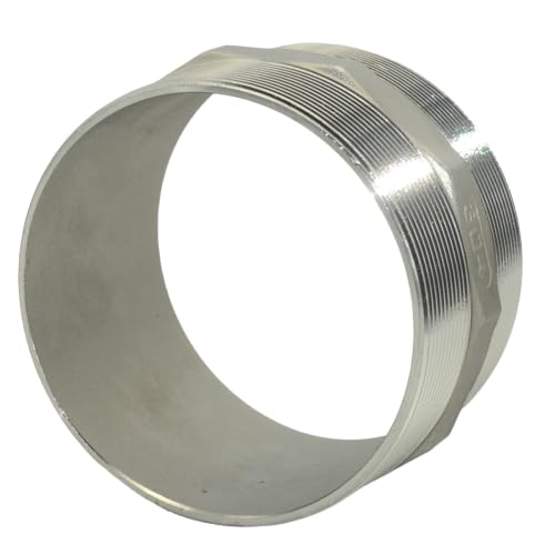 4"x4" NPT Male Threaded Hex Nipple,Stainless Steel 304 Quick Coupler Pipe Fitting (4") - size: 4 Inch
